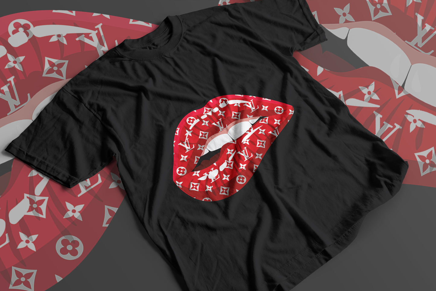 Lips LV Custom Tee